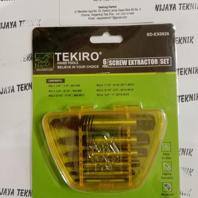 tap balik tekiro tap ulir kiri untuk mencabut baut patah wtwi74 dijamin