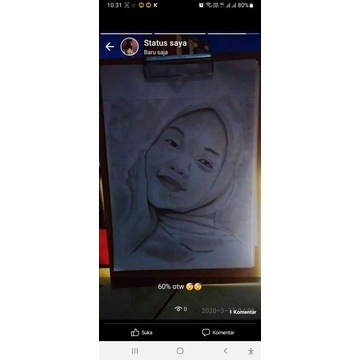 

kado unik sketsa wajah murah