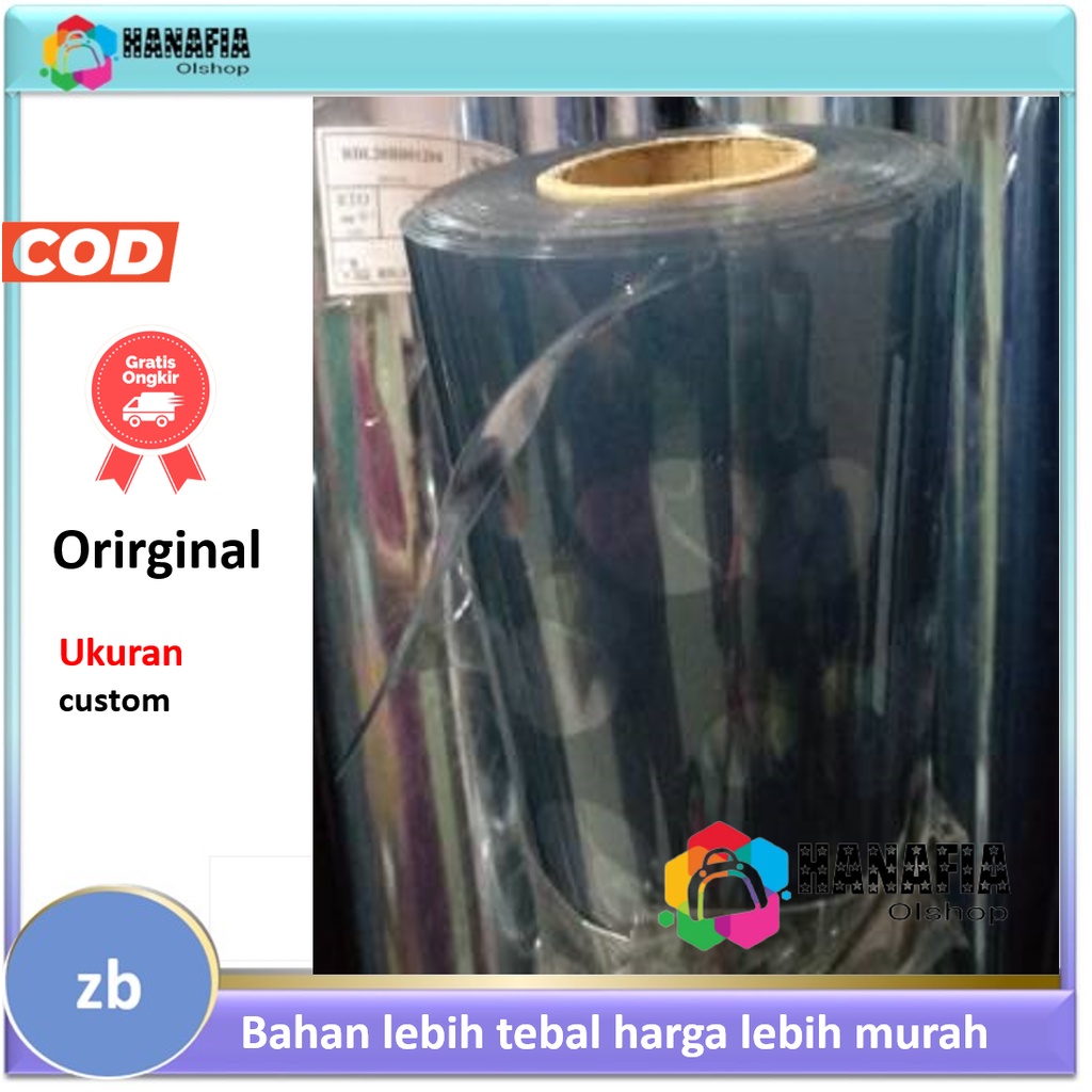 Plastik Bening / Plastik Mika / Taplak Meja Bening Meteran / Sampul Bening / taplak mika