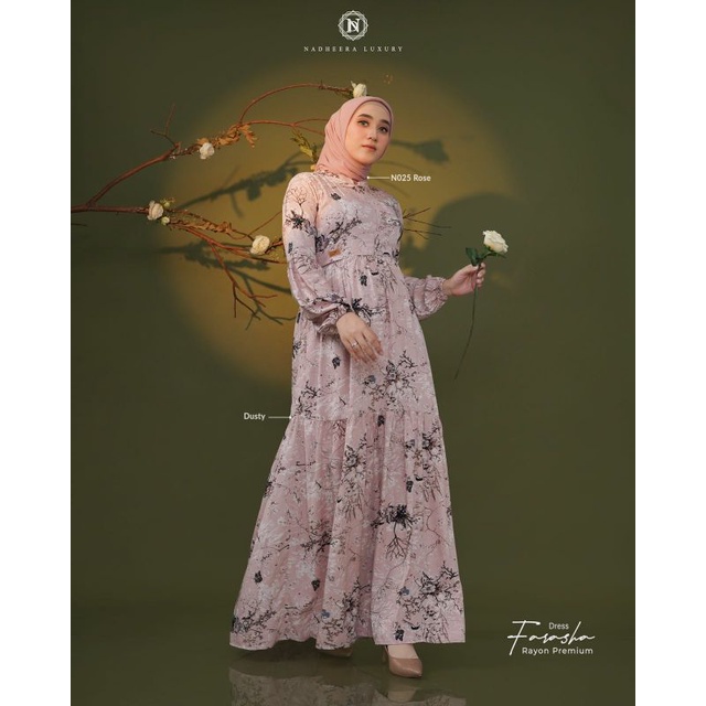 FARASHA DRESS (BUTTERFLY) NADHEERA LUXURY ORIGINAL TERBARU TERLARIS JUNI 2022