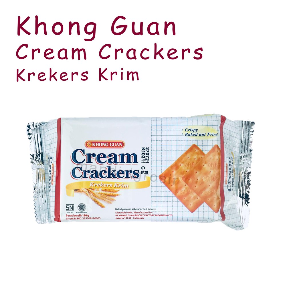 Cream crackers *Khong guan * Biskuit * 120g