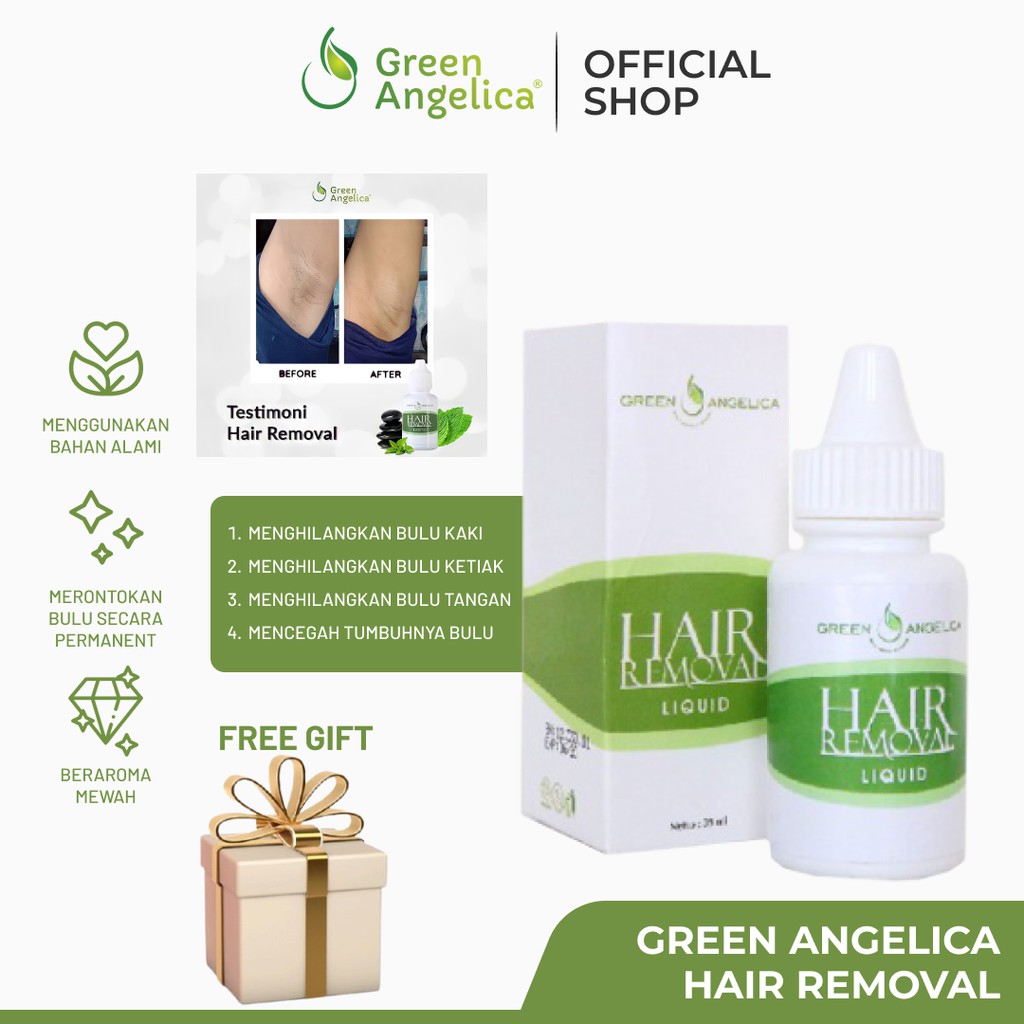 Jual GREEN ANGELICA HAIR REMOVAL Penghilang Bulu Miss V Permanen Aman