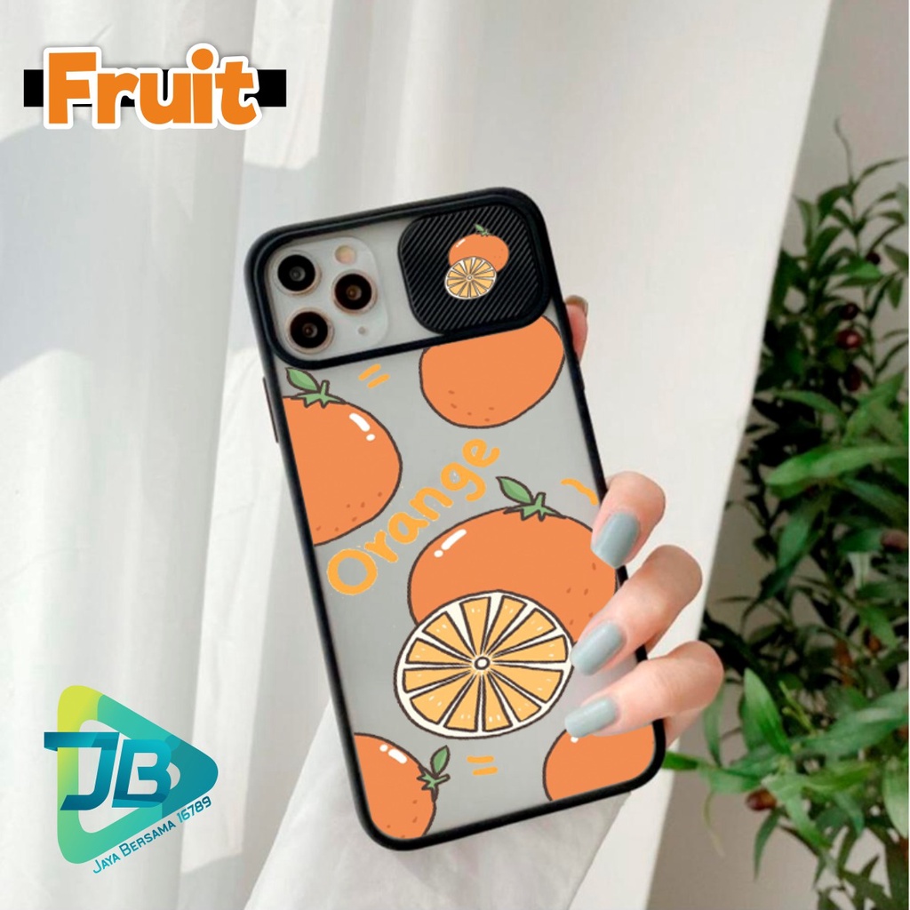 SOFTCASE SLIDE KAMERA FRUIT OPPO VIVO SAMSUNG XIAOMI REALME IPHONE ALL TYPE JB4937