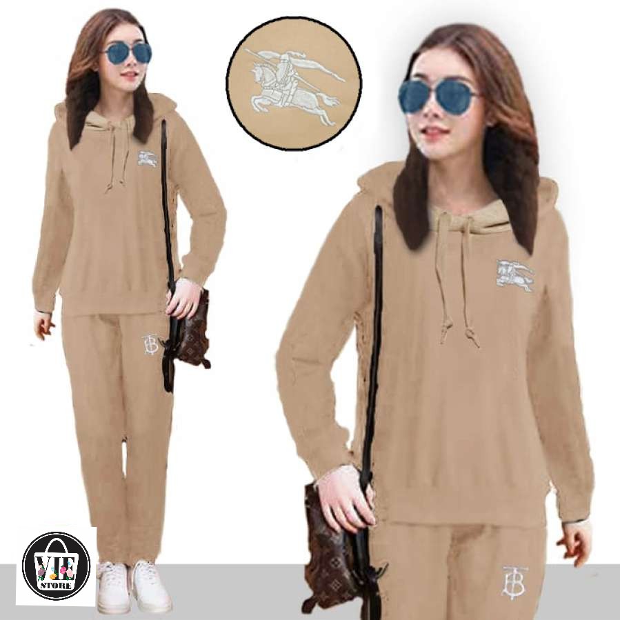 Setelan Fahion Wanita/Training Set Wanita/SET FASHION BURBERRY HODIE WANITA Terbaru dan Terlaris
