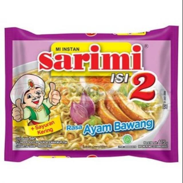 

Sarimi Isi 2 Mie Kuah Ayam Bawang 115gr