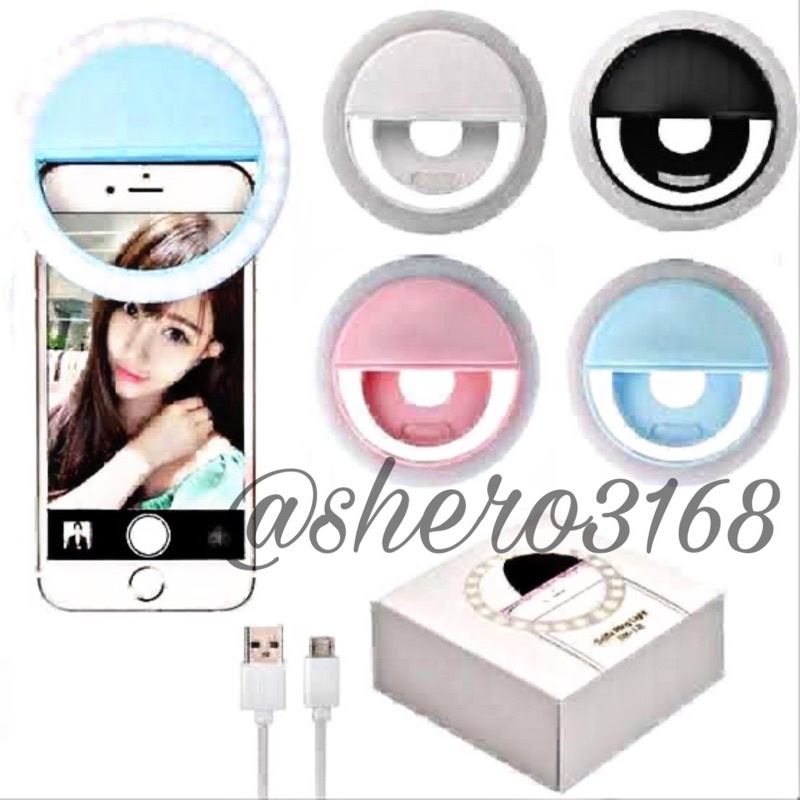 Selfie Ring light lampu led mini Ringlight lampu selfie