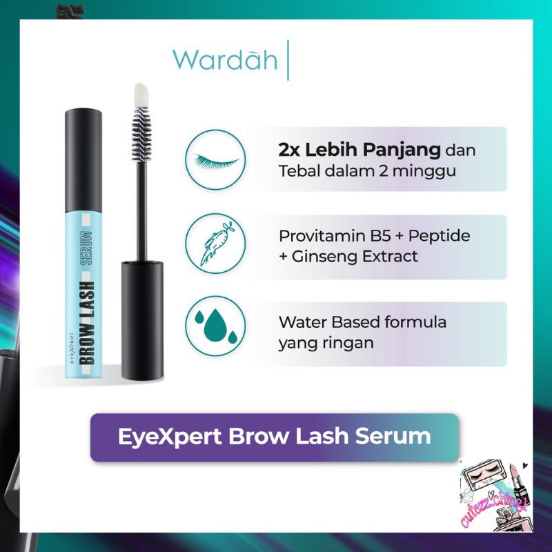 ☃Cutezz_Ching1☃Wardah Eyexpert Brow Lash Serum 10ml