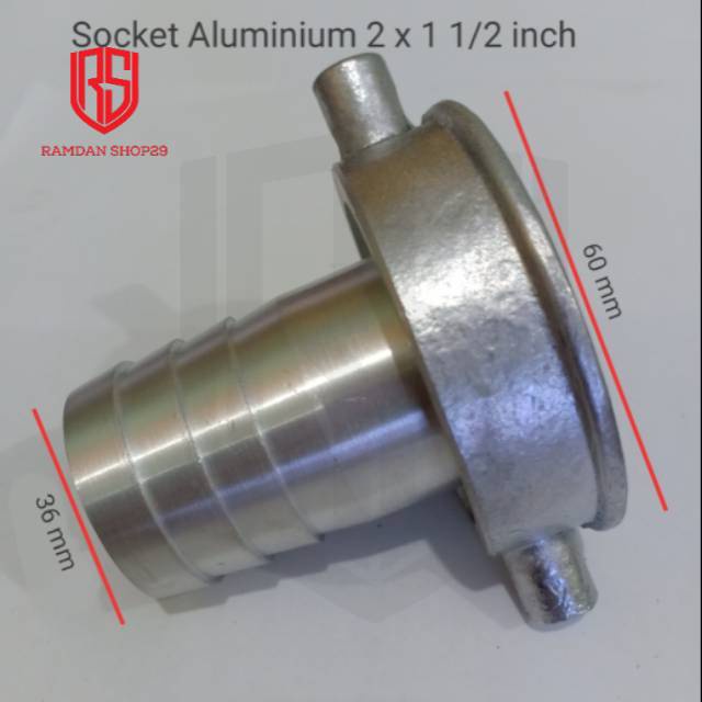 Socket Aluminium 2 x 1 1/2 inch