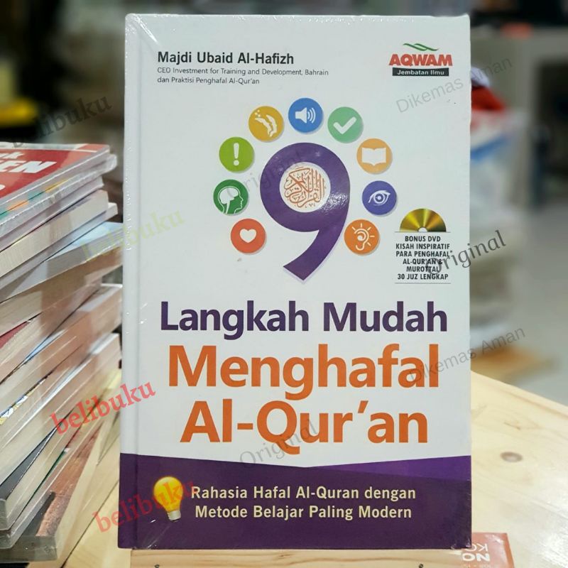 9 langkah mudah menghafal Alquran Aqwam Hardcover cara mudah hafal quran Majdi Ubaid Al-Hafizh