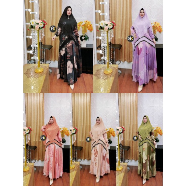 ROSELLA SYARI BY HK DERMAWAN ORI Gamis Original Syar'i Kekinian Terlaris Termurah Bestseller best se
