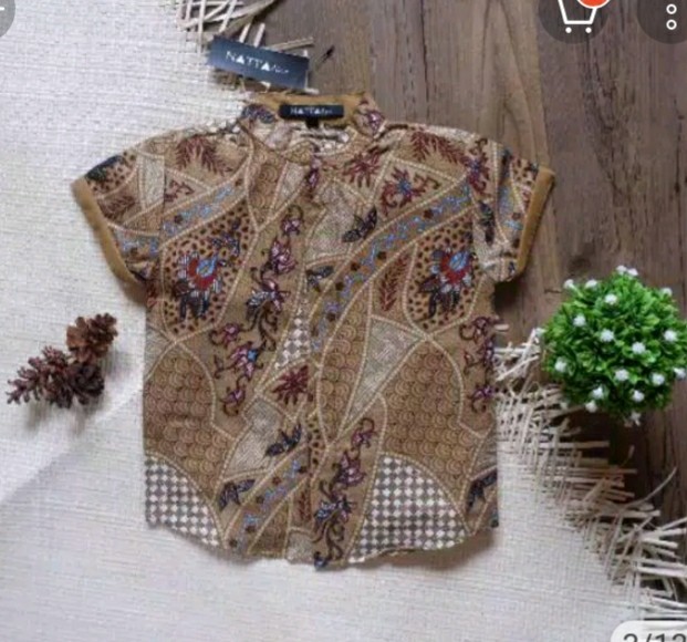 Kemeja Koko Batik Anak Katun Halus By Natta_line