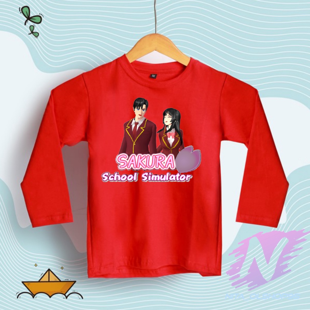 sakura school simulator kaos anak sakura school simulator baju kaos anak sakura tarbaru