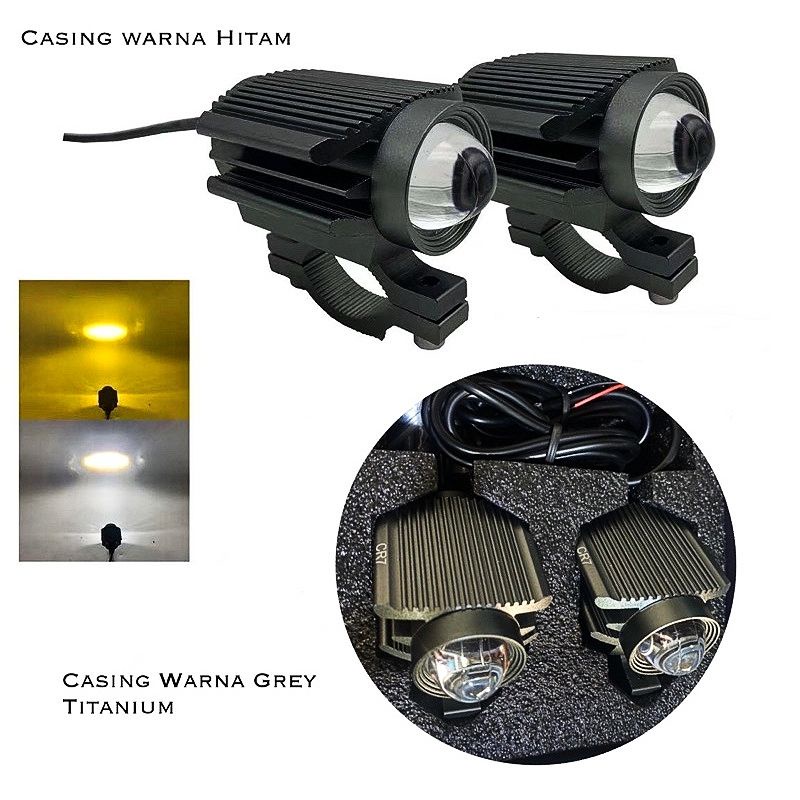 Lampu Tembak D2 Driving LED Viper Dua Warna