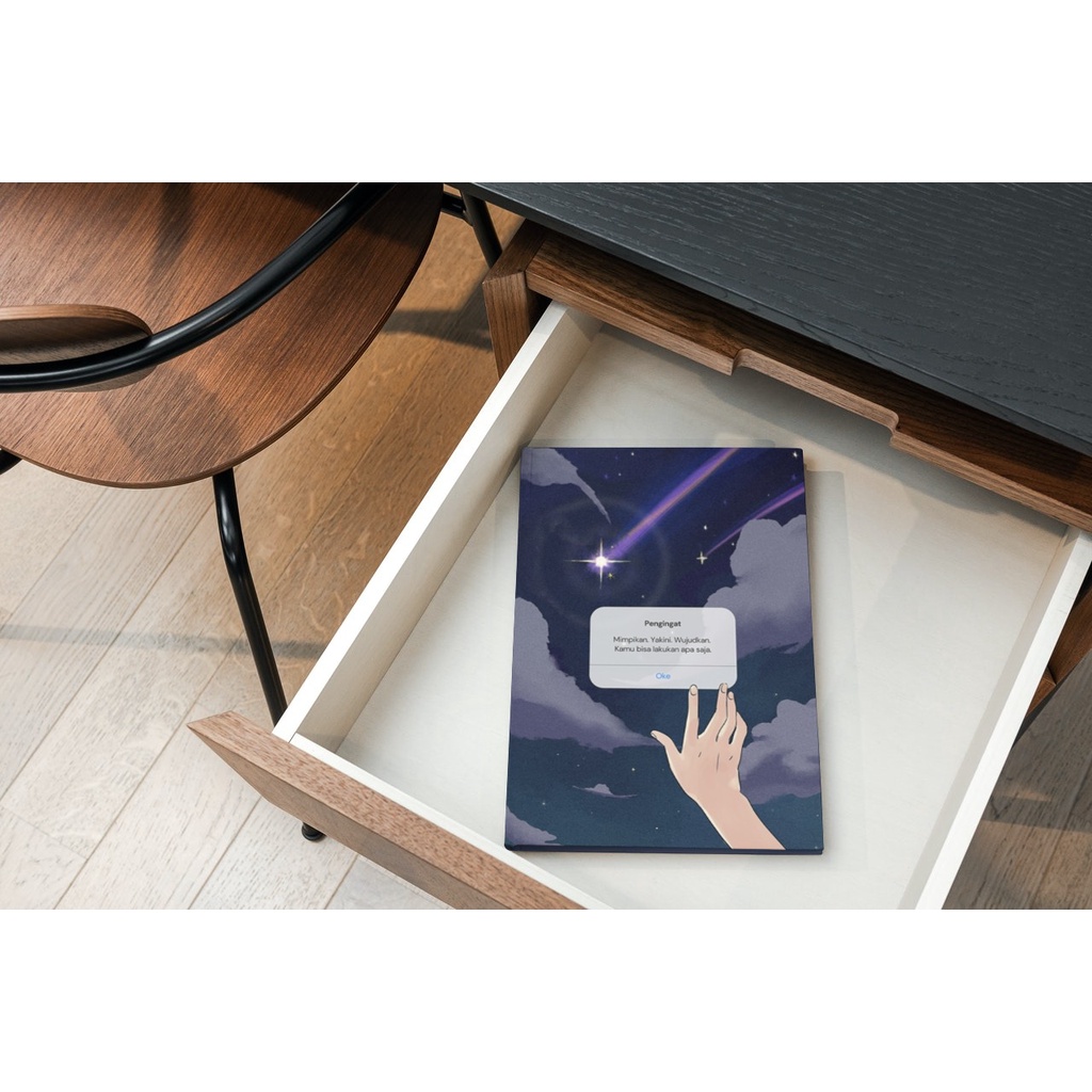 

Custom notebook kualitas novel ukuran B5 Hard Cover