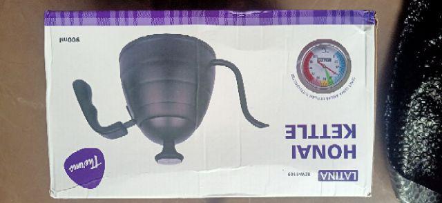 Latina Honai Kettle Rew-1109 900 Ml + Thermometer Gooseneck Pot Teko
