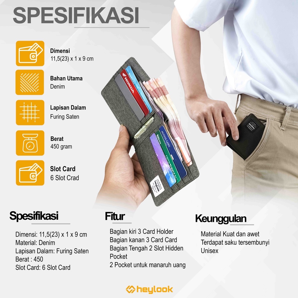 Free Box Exclusive Dompet Pria Dompet Pendek Lipat Pria Dompet Bilfold Simple Stylish Trendy Dompet Distro Branded Premium Tebal Kuat Dan Awet