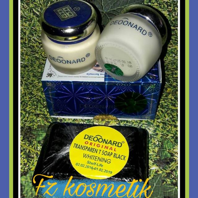 Paket CREAM DEOONARD 7days 20g/cream deoonard siang malam / sabun hitam deoonard/deoonard paket