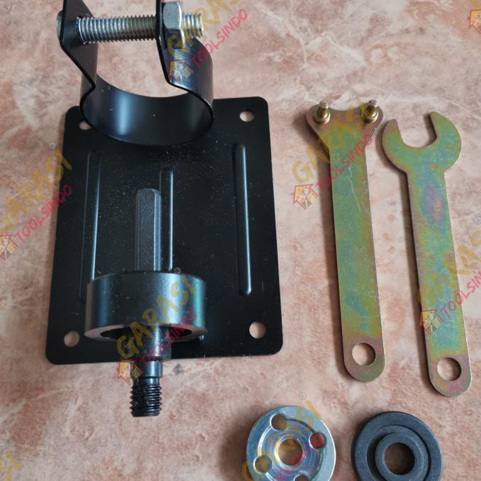 DUDUKAN BOR KE MESIN GERINDA KONEKTOR BOR CIRCLE SAW CIRCULAR STAND NEW 