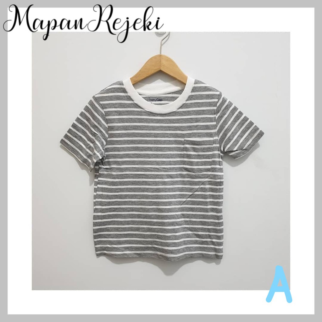 KAOS BASIC STRIPE ANAK LAKI LAKI BABYGAP BASIC BOY TEE