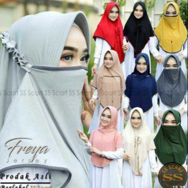 HIJAB JILBAB 3IN1 MURAH FREYA