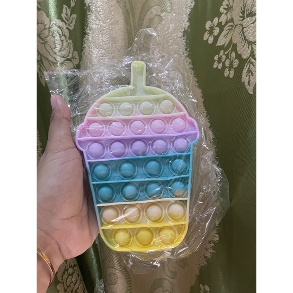 POP IT Rainbow karakter BT21 ice cream mobil dino - Hadiah kado Mainan Anak-Juice