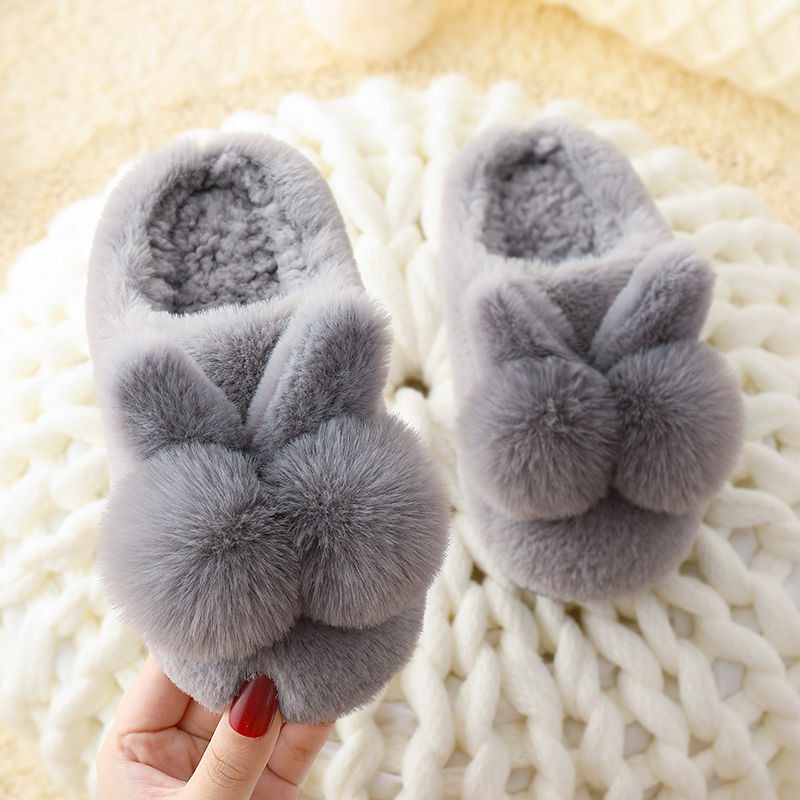 furry baby slippers