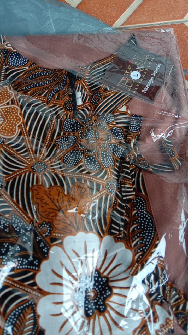 Baju Batik Wanita Modern Monalisa Genes M,l,xl Asli Pekalongan