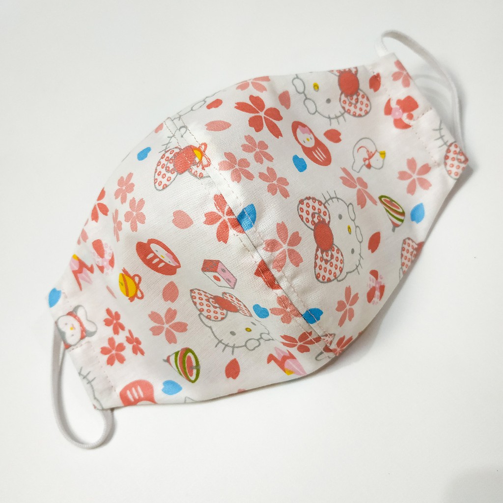 Masker Katun Motif ( HELLO KITTY )