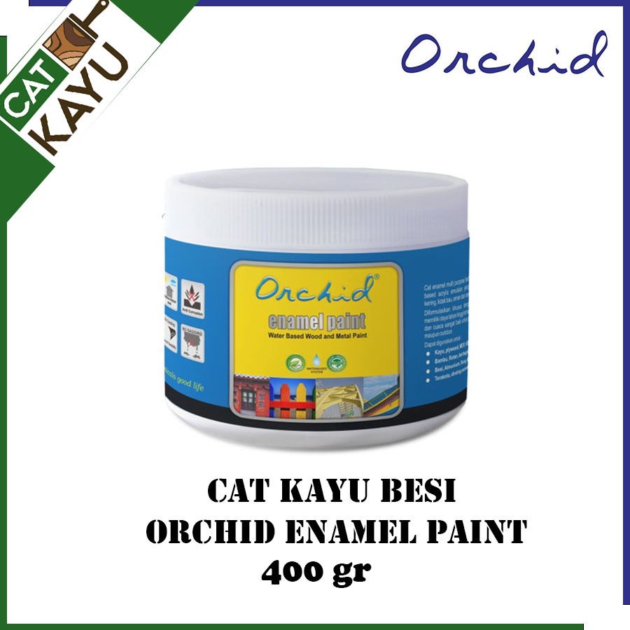 Cat Besi Kayu Bahan Air Anti Karat Orchid Enamel Paint Waterbased