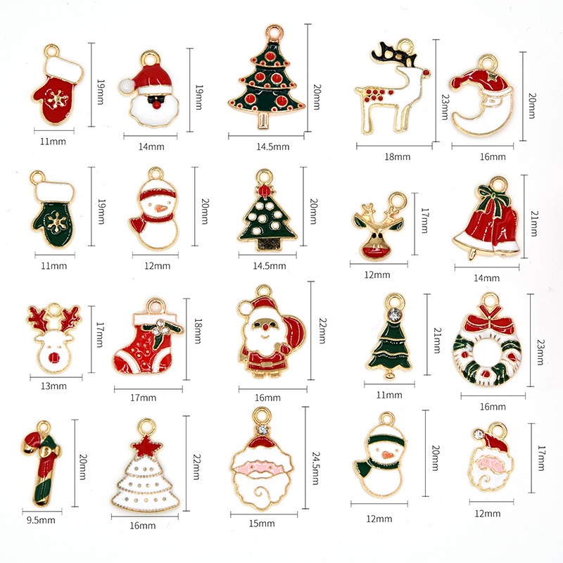 [ 5pcs Fashion Metal Alloy Christmas Charm Decoration children gift birthday wedding party ]