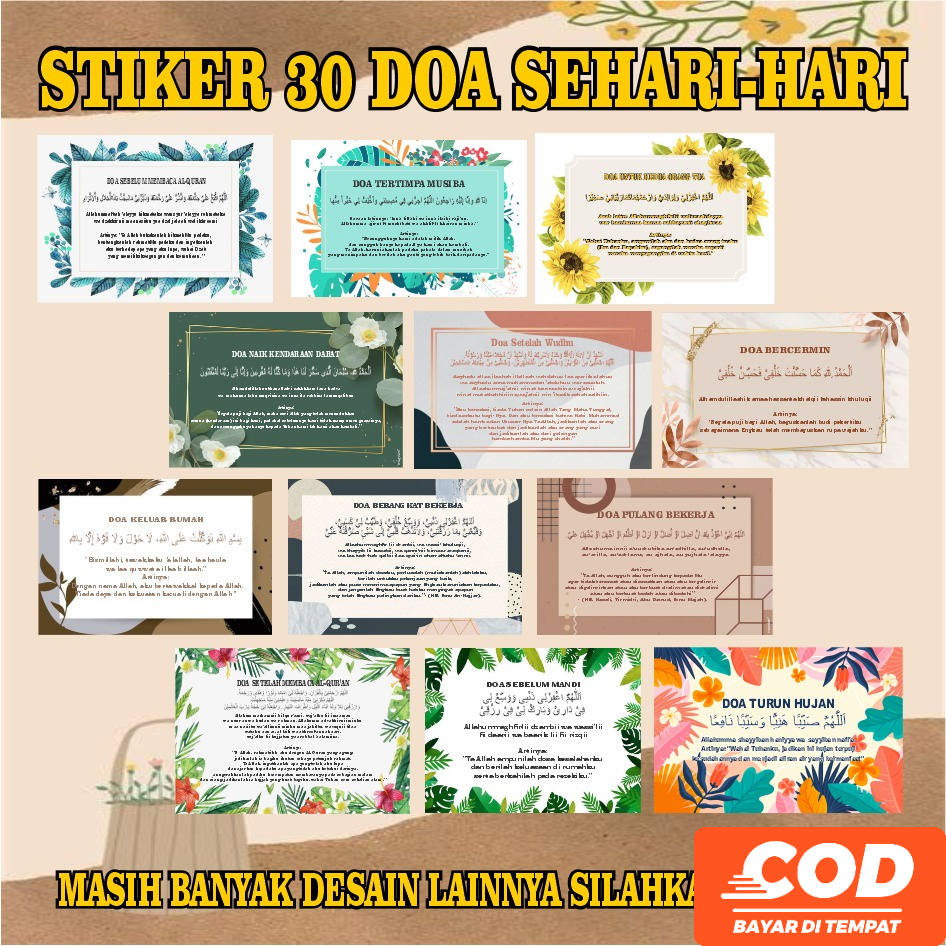 

Sticker Doa Harian - Sticker 30 Doa Sehari-hari