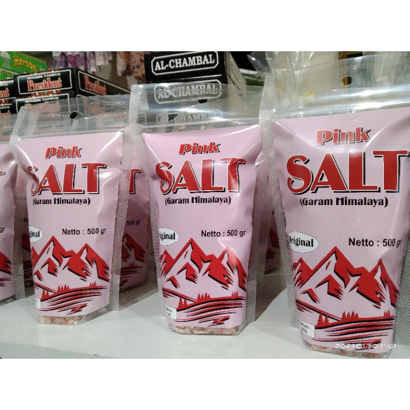 

GARAM HIMALAYA.PINK SALT HIMALAYA ORYGYNAL ASLI.1 KG