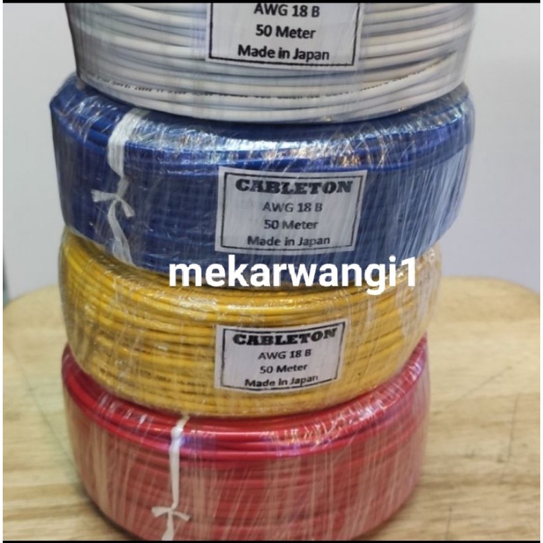 Kabel awg 18 1 ROL panjang 50 meter