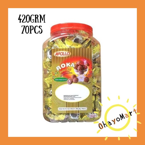 

Apollo Roka Toples/ Biskuit bulat roka 70pcs 420g