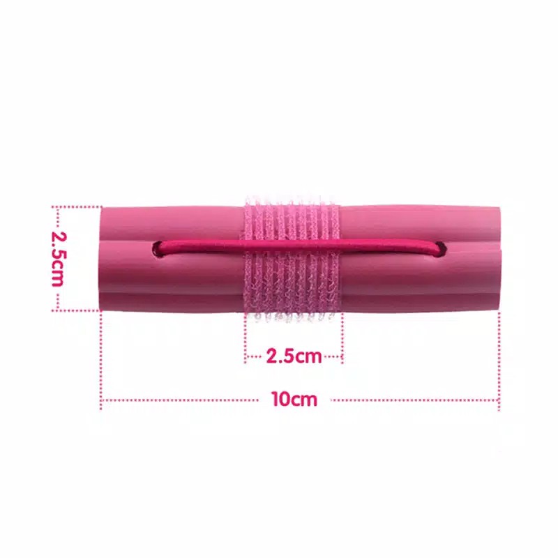 TBI Alat Pengeriting Rambut DIY 6pcs Soft Spons Hair Curler Roller Velcro