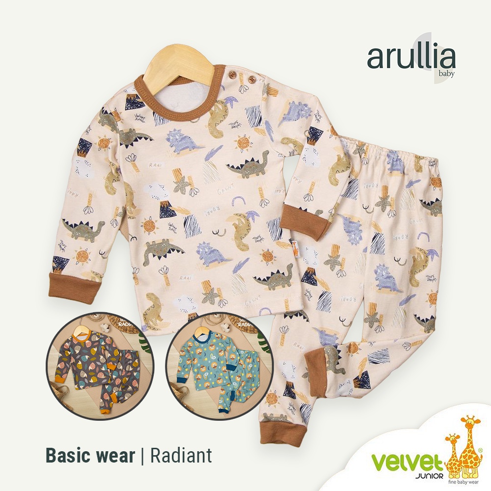 Arullia Baby - Setelan Velvet Junior - Setelan Panjang Velvet Junior - Velvet Junior Motif Terbaru R