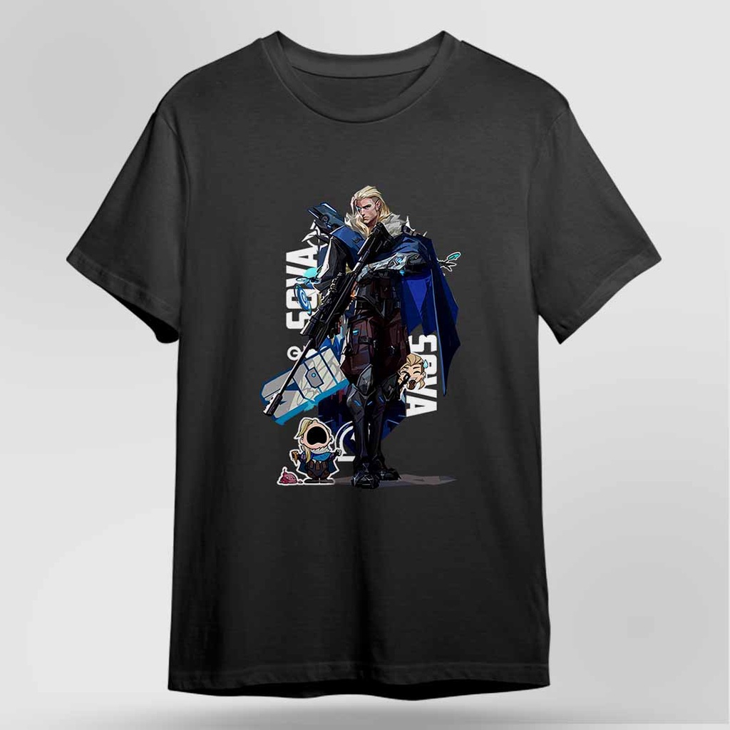 Baju Kaos Print DTF Game Valorant SOVA