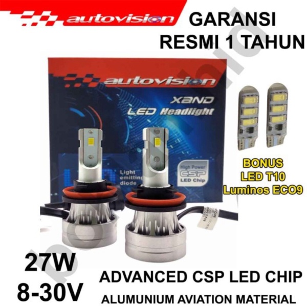 Lampu LED HB3 9005 AUTOVISION XAND 6500K Lampu Tembak Jauh Beam Berkualitas