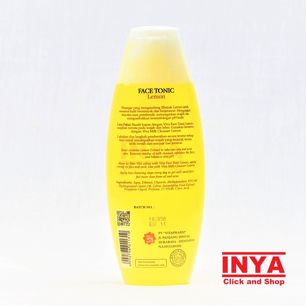 VIVA FACE TONIC LEMON 100ml - Toner Wajah