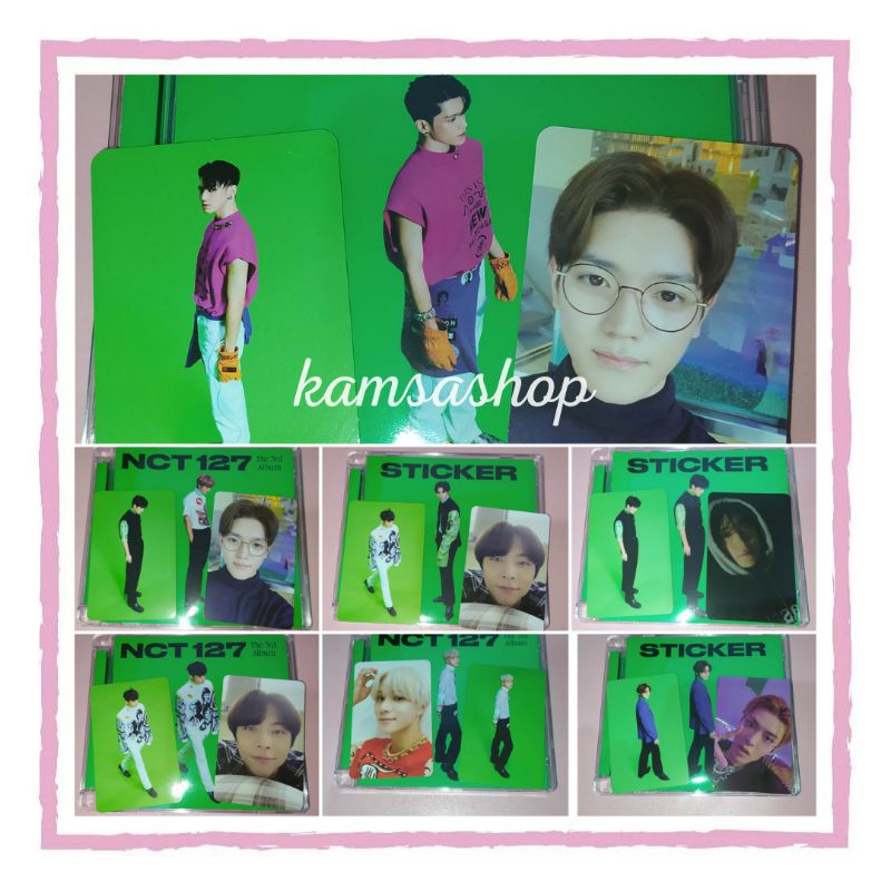 NCT 127 STICKER JEWEL CASE UNSEALED FULLSET + POSTER TAEYONG JAEHYUN JUNGWOO MARK HAECHAN TAEIL JOHN