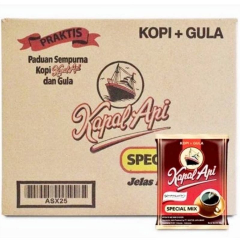 

Kopi Kapal Api Spesial Mix 1 Dus / Karton isi 120pcs