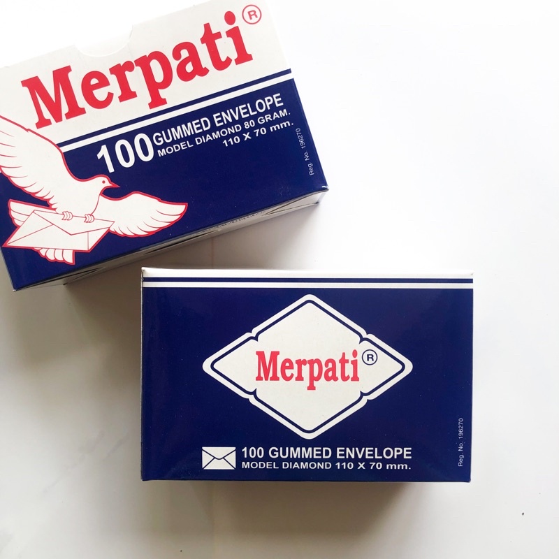 (1 Pack) Amplop Merpati Mini Kecil 80gr isi 100 Lembar