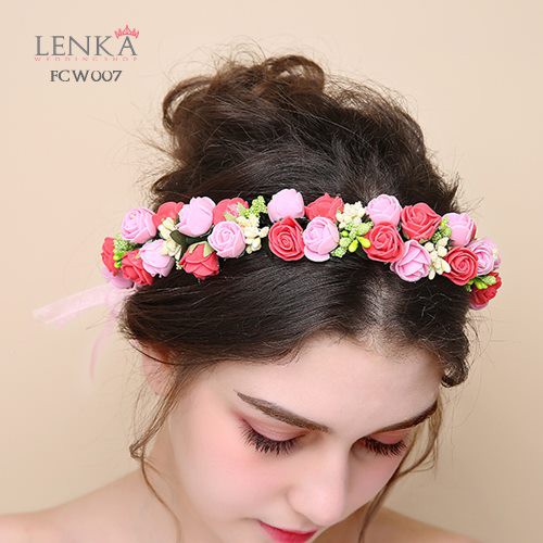 [READY STOK] FLOWER CROWN WEDDING PESTA PENGANTIN AKSESORIS BANDO FCW007