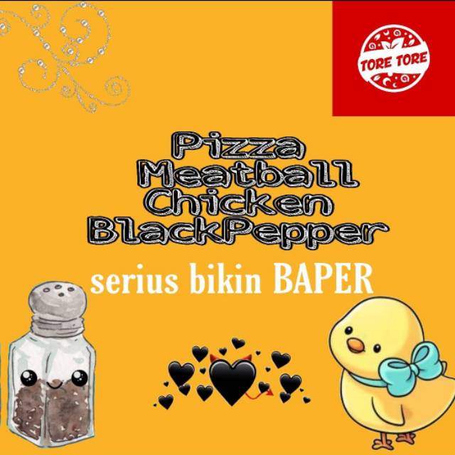 PIZZA MEATBALL CHICKEN BLACK PEPPER PIZZA FROZEN TORE TORE