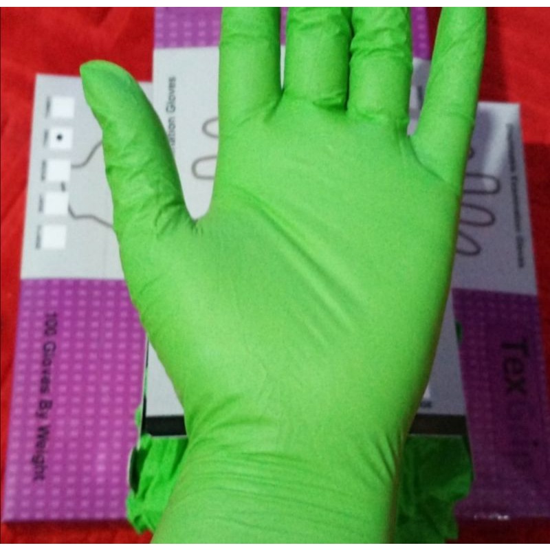 Sarung tangan  Nitrile Tex Grip Examination Gloves TexGrip kemenkes RI @100 pcs