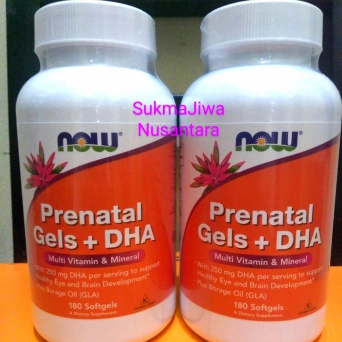 Ibu Hamil - Now Pregnancy Prenatal Multivitamin+Dha Vitamin Ibu Hamil 180 Softgels