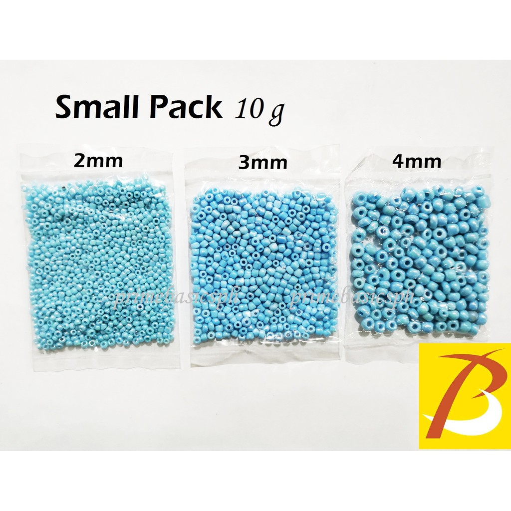 Karin 160-700pcs Manik-Manik Kaca Bulat 10g Warna Pelangi 2-4mm 1 / 3