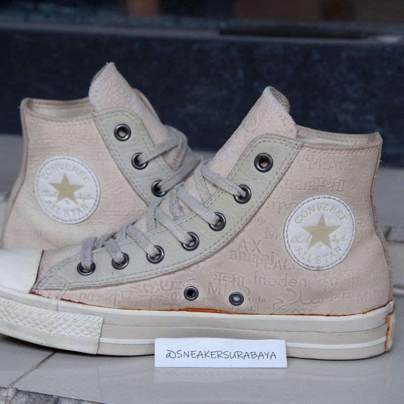 Converse Chuck Taylor Hi x John Lennon Imagine Peace Project Cream White