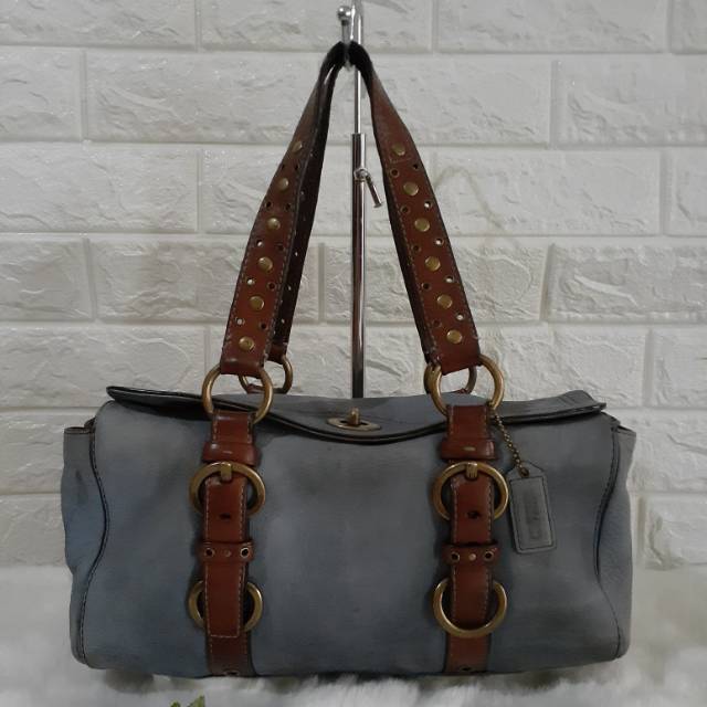 Preloved Tas Coach Original Ocean Blue