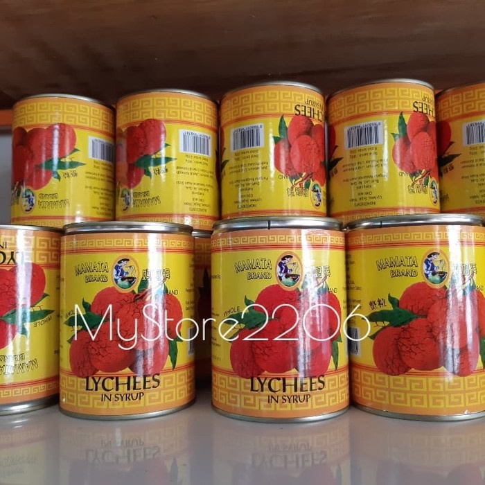 

Kalengbuah- Lychees In Syrup / Lychee Kaleng Mamata Brand / Leci Kaleng -Buah-Kaleng.